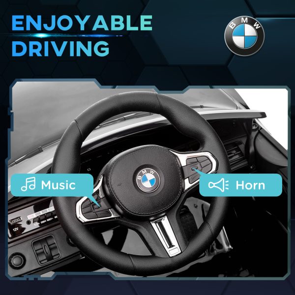 AIYAPLAY 12V BMW M4 Licensed Kids Electric Car w/ Remote, Suspension - Image 7