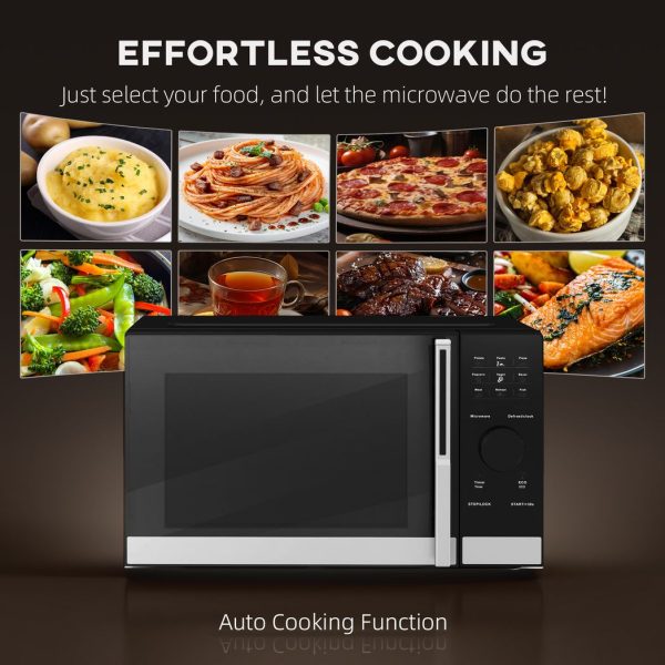 HOMCOM 23L Digital Microwave Oven with Auto Cook, 10 Levels, Eco Mode - Image 3