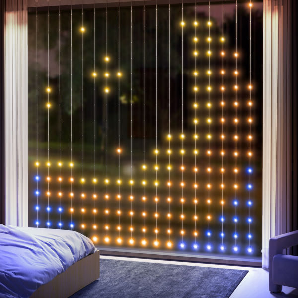 HOMCOM Smart LED Curtain Lights, Dynamic DIY Fairy Lights, 3x3(m) - Image 3
