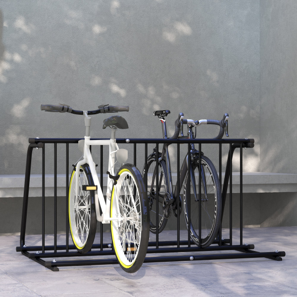 DURHAND Bike Stand 6 Bicycle Storage Rack for Indoor Garages Flat Use - Image 2