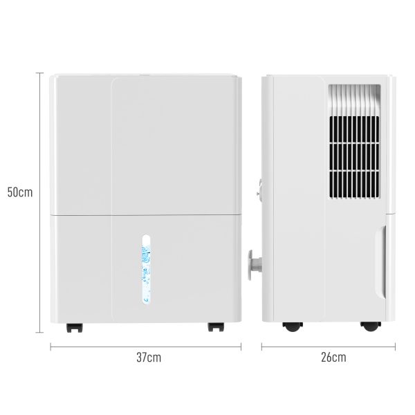 HOMCOM 30L Dehumidifier with Filter, Auto Defrost, for Home Laundry Drying - Image 5