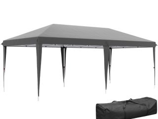 Outsunny 6 x 3(m) Pop Up Gazebo Patio Party Event Heavy Duty Canopy Grey
