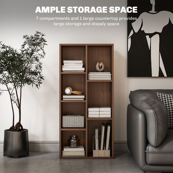 HOMCOM Bookcase Modern Bookshelf Cabinet for Home Office - Image 3
