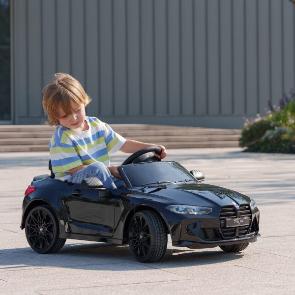 AIYAPLAY 12V BMW M4 Licensed Kids Electric Car w/ Remote, Suspension - Image 2