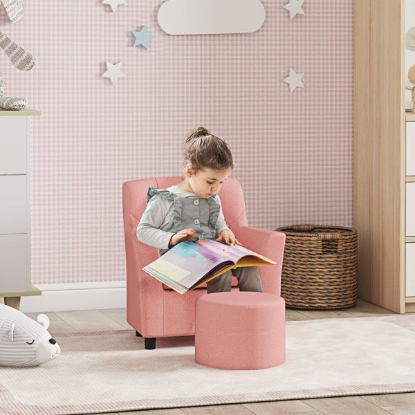 AIYAPLAY Kids Sofa Set with Footrest for Playroom Bedroom - Image 2