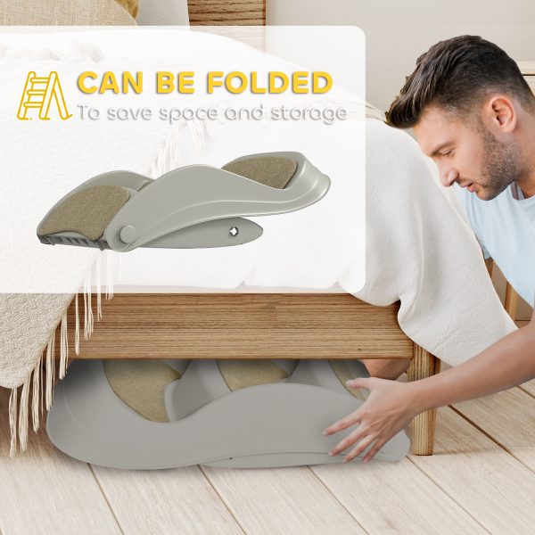 PawHut Foldable Pet Stairs 3 Steps with Non-slip Mats for Small Dogs - Image 4