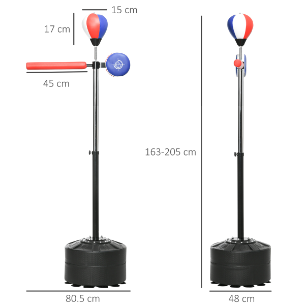 SPORTNOW Adjustable Speed Bag with Stand, Reflex Bar, Multicolour - Image 6