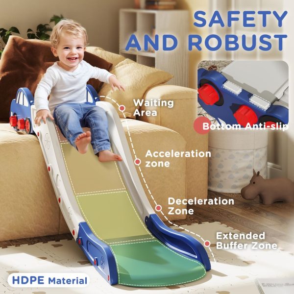AIYAPLAY Kids Slide for Couch, Bed, Sofa, Easy to Assemble, Blue - Image 4