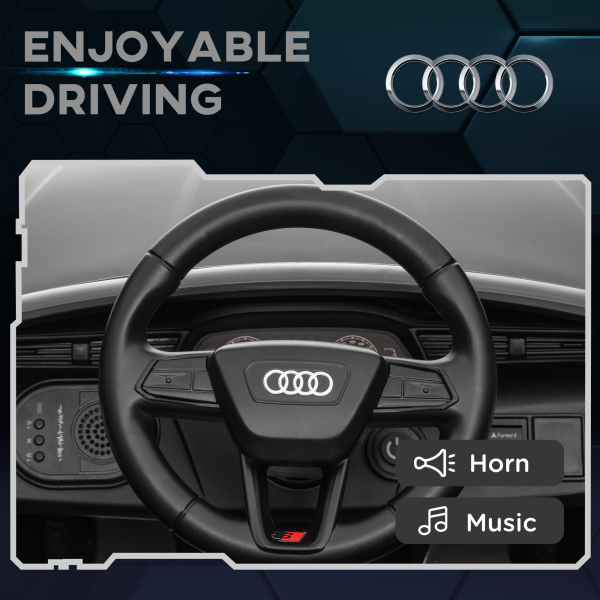 AIYAPLAY Audi Q8 e-tron Sportback Kids Electric Car w/ Remote - Grey - Image 6