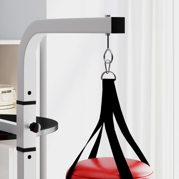 HOMCOM Punchbag & Speedball Boxing Station Frame Freestanding, White - Image 8