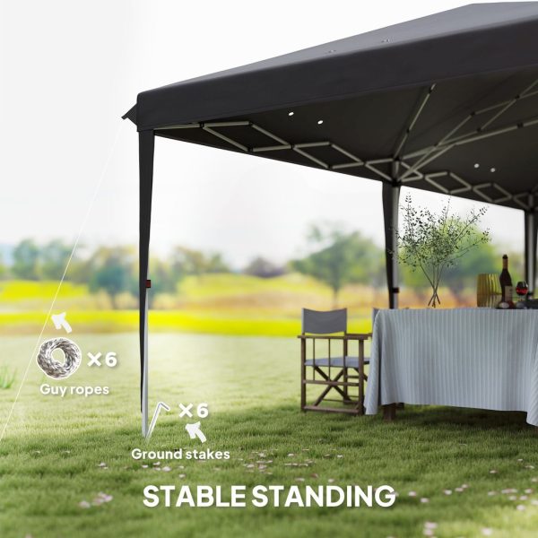Outsunny 6 x 3(m) Pop Up Gazebo Patio Party Event Heavy Duty Canopy Grey - Image 7