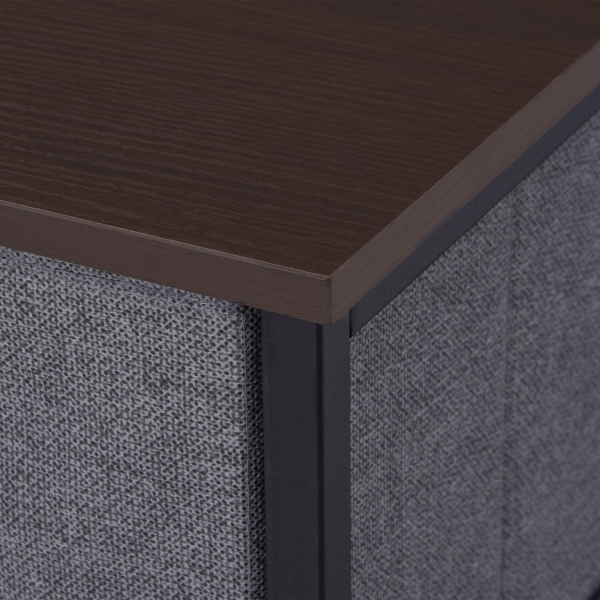 HOMCOM Chest of Drawers with 7 Dresser Drawers for Home Bedroom, Dark Grey - Image 7