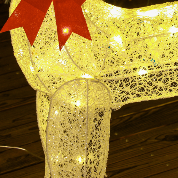 Outsunny 3-Piece 300 LED Light Lighted Christmas Reindeer Family Decoration - Image 7