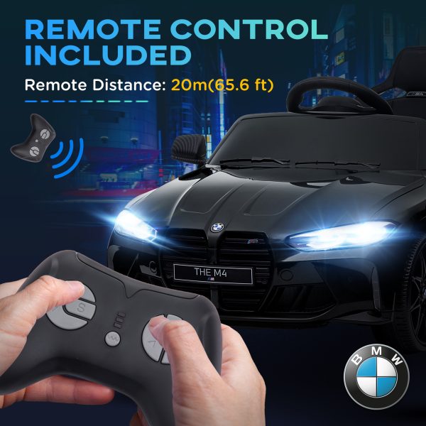 AIYAPLAY 12V BMW M4 Licensed Kids Electric Car w/ Remote, Suspension - Image 8