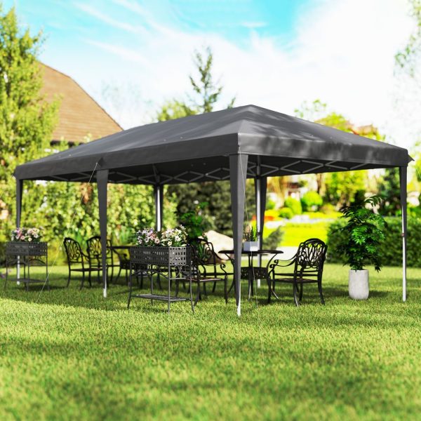 Outsunny 6 x 3(m) Pop Up Gazebo Patio Party Event Heavy Duty Canopy Grey - Image 8