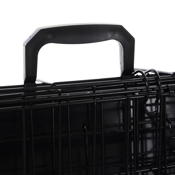 Pawhut Trapeze Collapsible Dog Pet Travel Box Cage Removable Tray 93Lx58Wx65H cm - Image 8