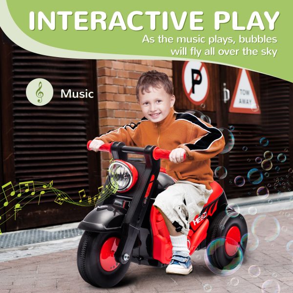 AIYAPLAY Ride On Car Foot To Floor Kids Car w/ Music, Bubble - Image 3