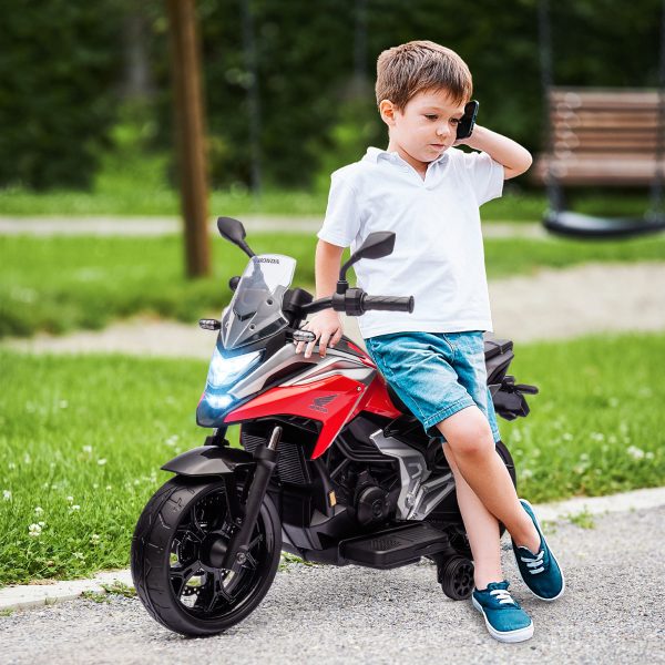 AIYAPLAY Honda Licensed 12V Kids Electric Motorbike w/ Music Headlights - Image 2