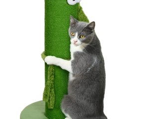 PawHut Cat Scratching Post for Indoor Cats with Sisal Rope Cover, Large Base