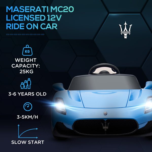 AIYAPLAY Maserati MC20 Licensed 12V Kids Ride on Car w/ Remote - Image 3