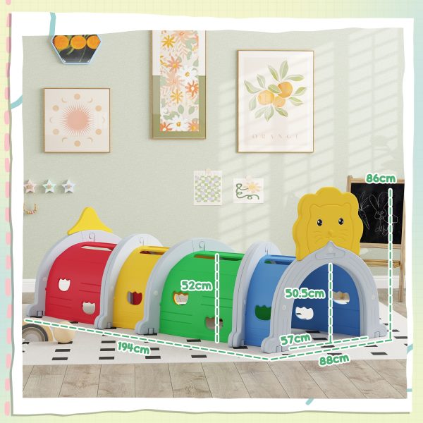 AIYAPLAY Kids Play Tunnel for 3-6 Years Crawl and Climb, Lion Design - Image 5