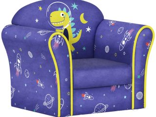 AIYAPLAY Kids Sofa Chair with Planet Dinosaur Design for Bedroom, Playroom