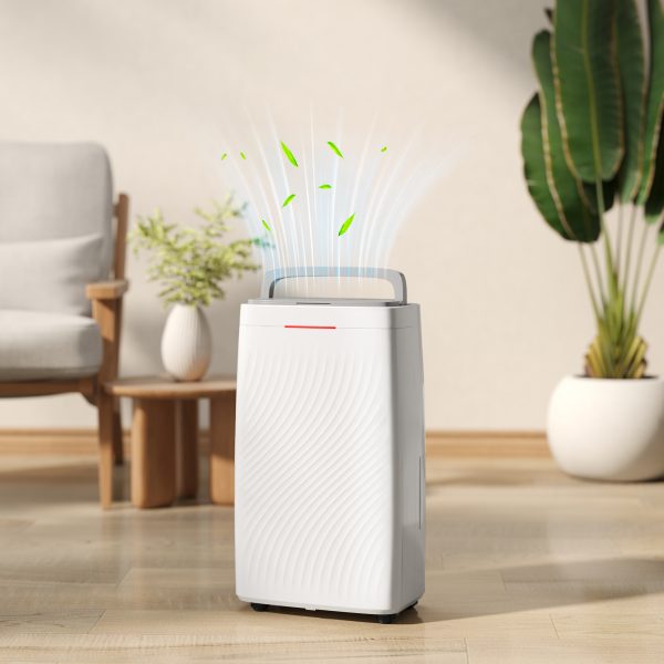 HOMCOM 16L Dehumidifier with Filter, 5.5L Water Tank, Auto Defrost, Timer - Image 2