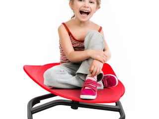 AIYAPLAY Spinning Chair for Autism Sit and Spin, Coordination & Balance, Red
