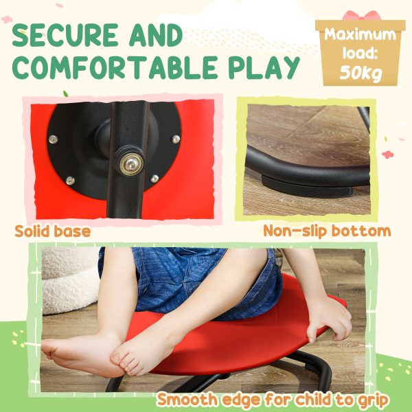 AIYAPLAY Spinning Chair for Autism Sit and Spin, Coordination & Balance, Red - Image 4