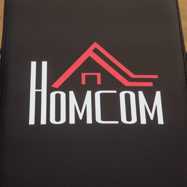 HOMCOM Adjustable Weight Bench with Barbell Rack and Dip Station, Black - Image 8