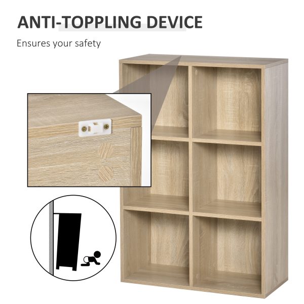 HOMCOM Cubic Cabinet Bookcase Storage Shelves for Home Office - Image 6