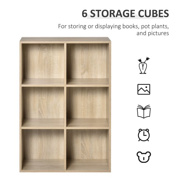 HOMCOM Cubic Cabinet Bookcase Storage Shelves for Home Office - Image 5