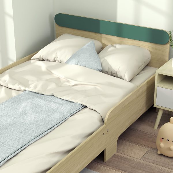 AIYAPLAY Toddler Bed, Kids Bed w/ Safety Rail, 195 x 103 x 60.5cm, Green - Image 8