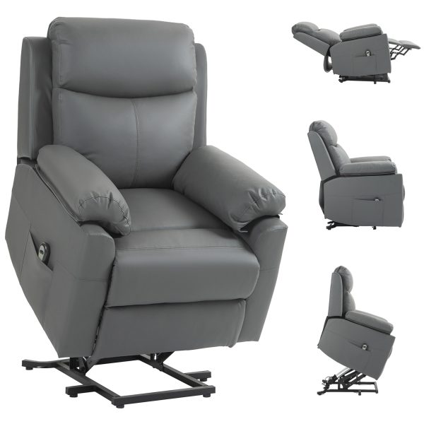 HOMCOM Power Lift Chair Electric Riser Recliner with Remote Control