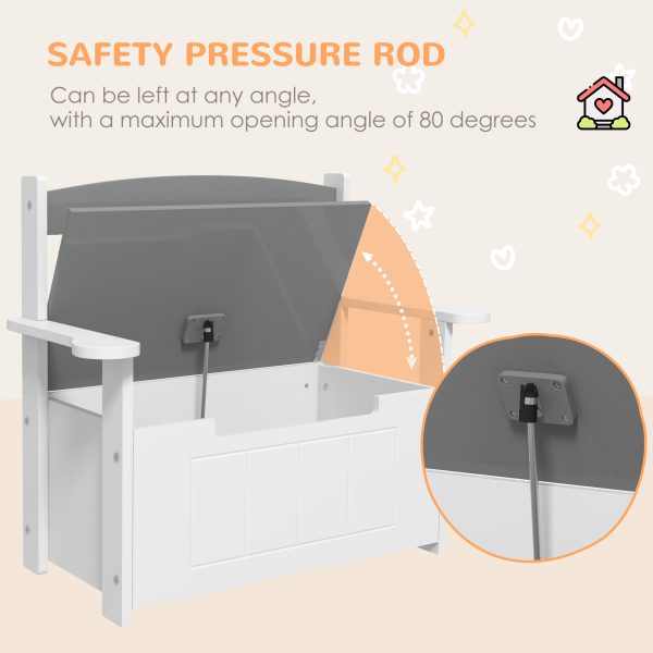 AIYAPLAY 2 in 1 Toy Box for Kids with Safety Lid for Bedroom, Nursery - Image 6