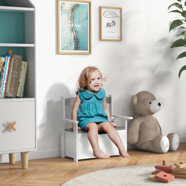 AIYAPLAY 2 in 1 Toy Box for Kids with Safety Lid for Bedroom, Nursery - Image 2