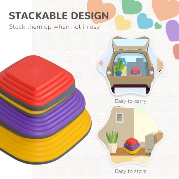 AIYAPLAY Balance Stepping Stones, 6PCs Sensory Toy Gift for Kids Aged 3-8 - Image 4