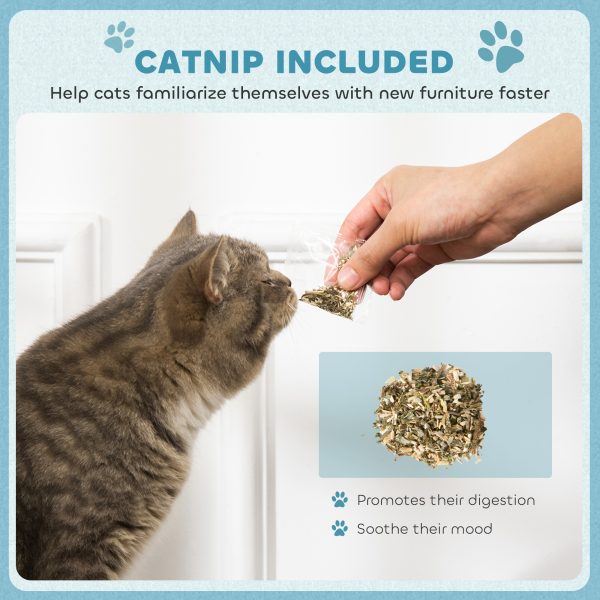 PawHut 2 in 1 Cardboard Cat Scratching Board with Catnip for Indoor Cats - Image 6