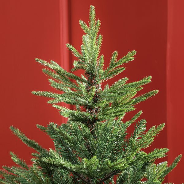 HOMCOM 5 Foot Artificial Christmas Tree with Realistic Hinged Branches - Image 8