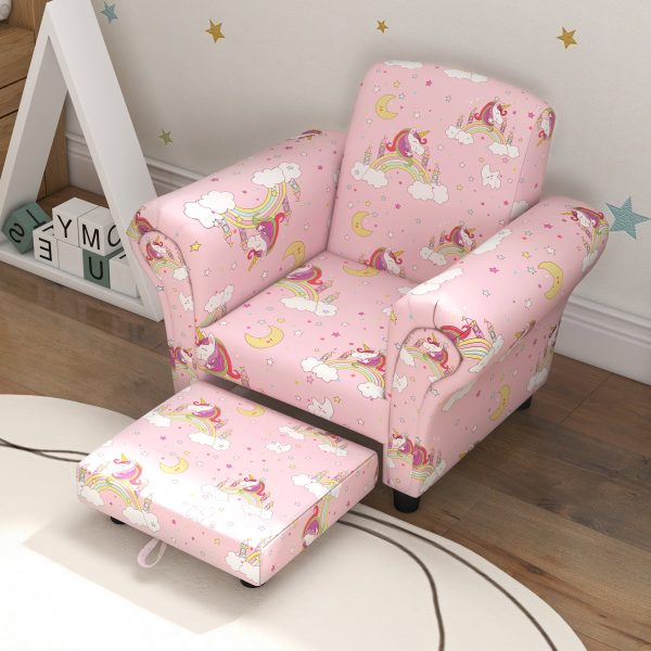 AIYAPLAY 2 Piece Kids Sofa Set with Unicorn Design, for Nursery - Image 8