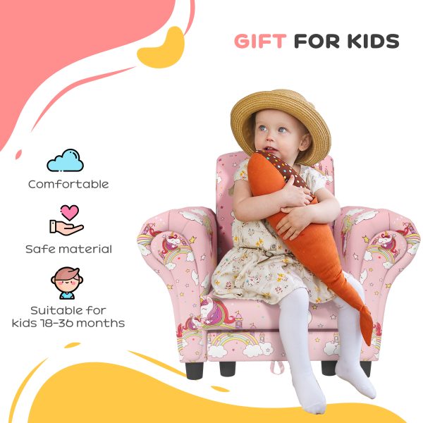 AIYAPLAY 2 Piece Kids Sofa Set with Unicorn Design, for Nursery - Image 7