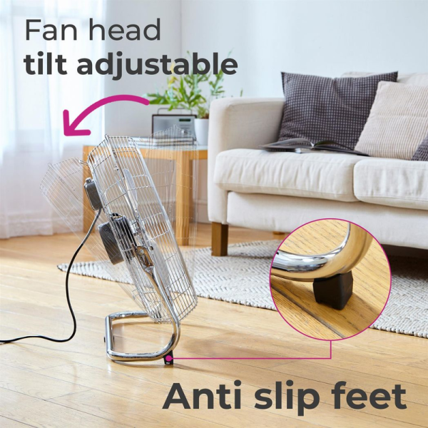 Neo High Velocity Chrome Metal Floor Freestanding Fan � 20 Inch - Image 2