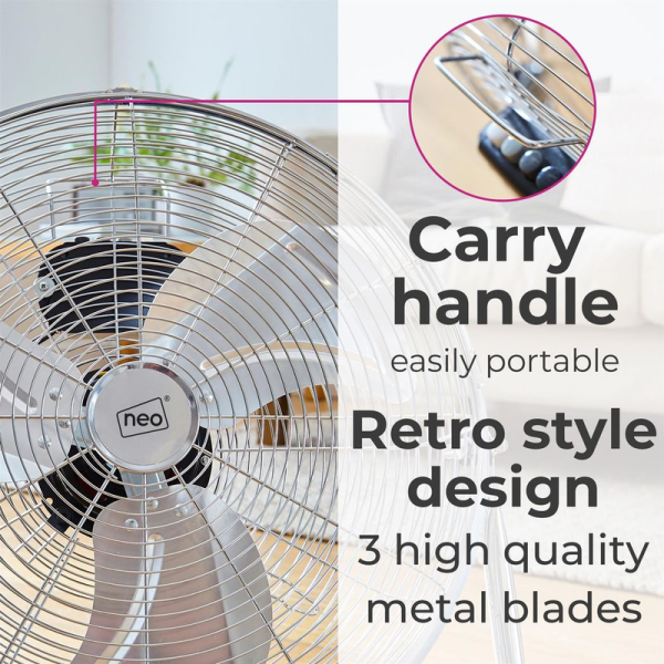 Neo High Velocity Chrome Metal Floor Freestanding Fan � 20 Inch - Image 5