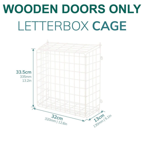 Black Letter Box Catcher Cage With Lift Up Lid - Image 3