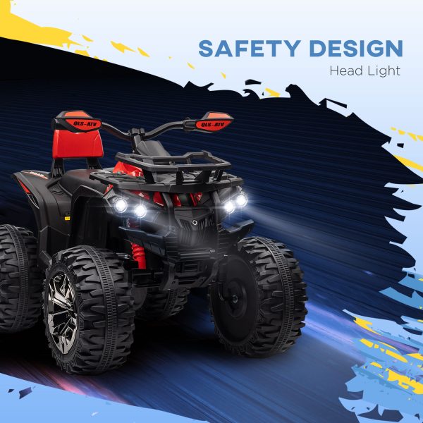 HOMCOM 12V Quad Bike ATV with LED Lights, Music, for Boys Girls - Image 6