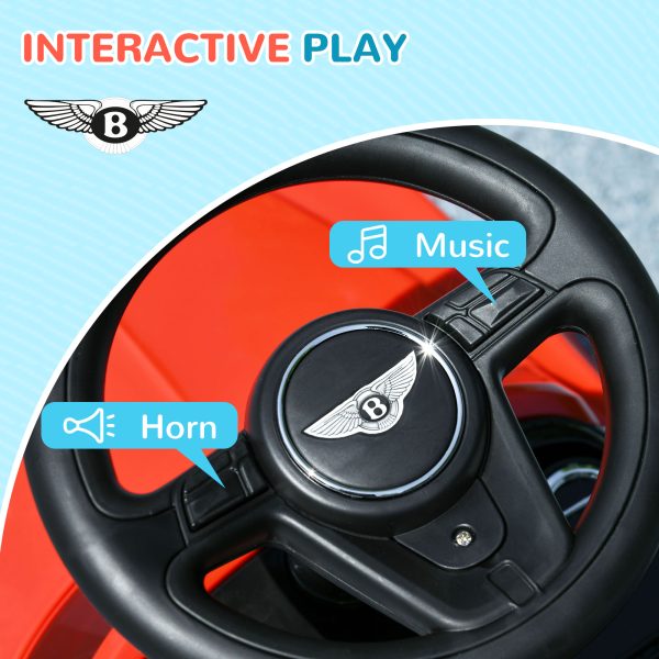 AIYAPLAY Bentley Licensed Ride on Car, Foot to Floor w/ Music Horn - Image 4