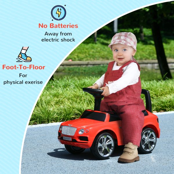 AIYAPLAY Bentley Licensed Ride on Car, Foot to Floor w/ Music Horn - Image 8