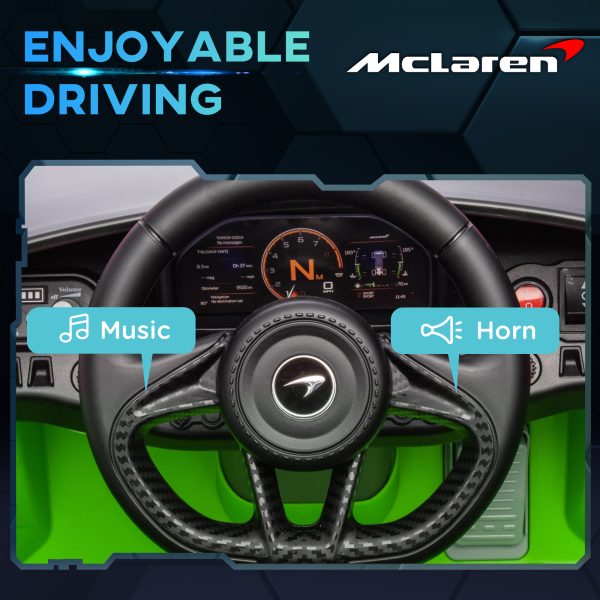 AIYAPLAY McLaren 765LT Licensed 12V Kids Ride on Car w/ MP3 Music - Image 6