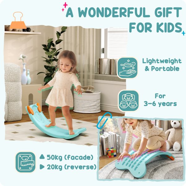 AIYAPLAY Balance Board for Kids Balance Training & Sensory Play, Light Blue - Image 6