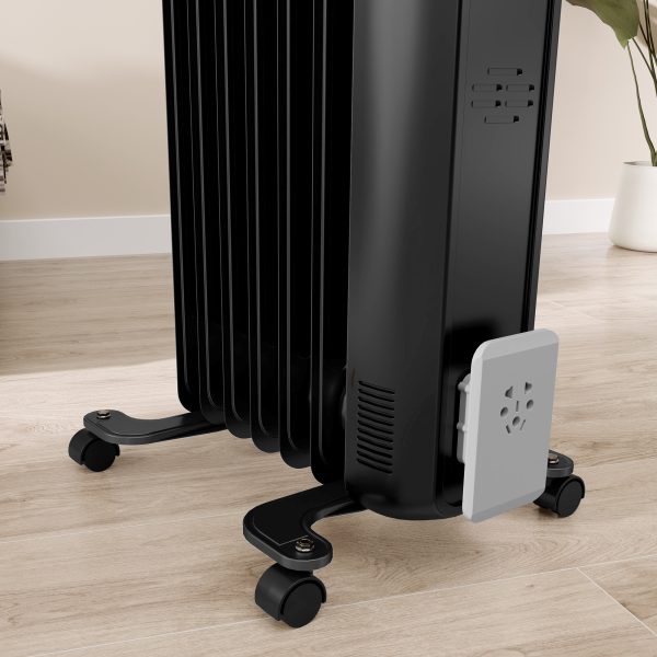 HOMCOM 1500W 7 Fin Oil Filled Heater Radiator for Home - Image 6